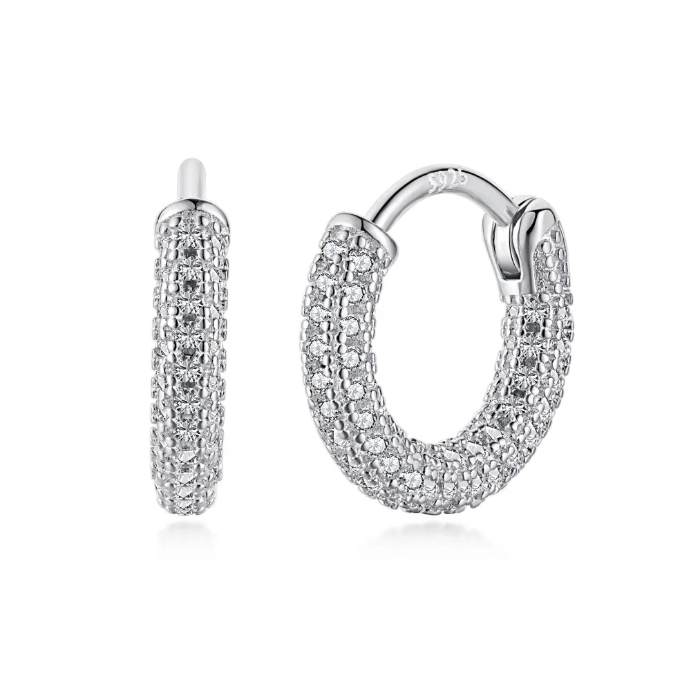 Simple gem rounded Earrings