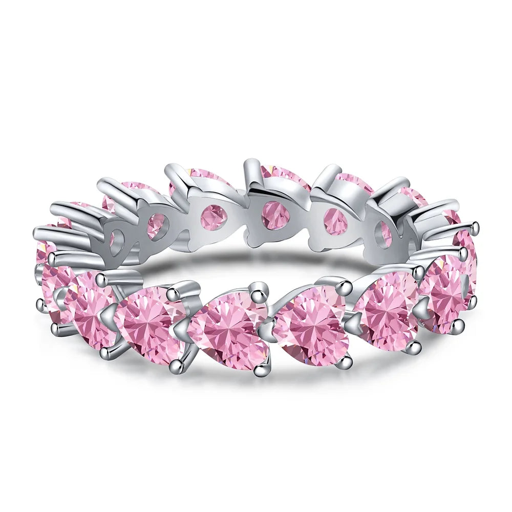 Heart Shaped Gems Ring