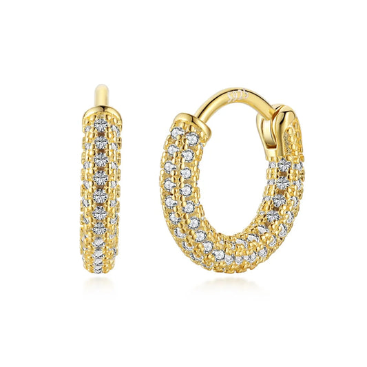 Simple gem rounded Earrings