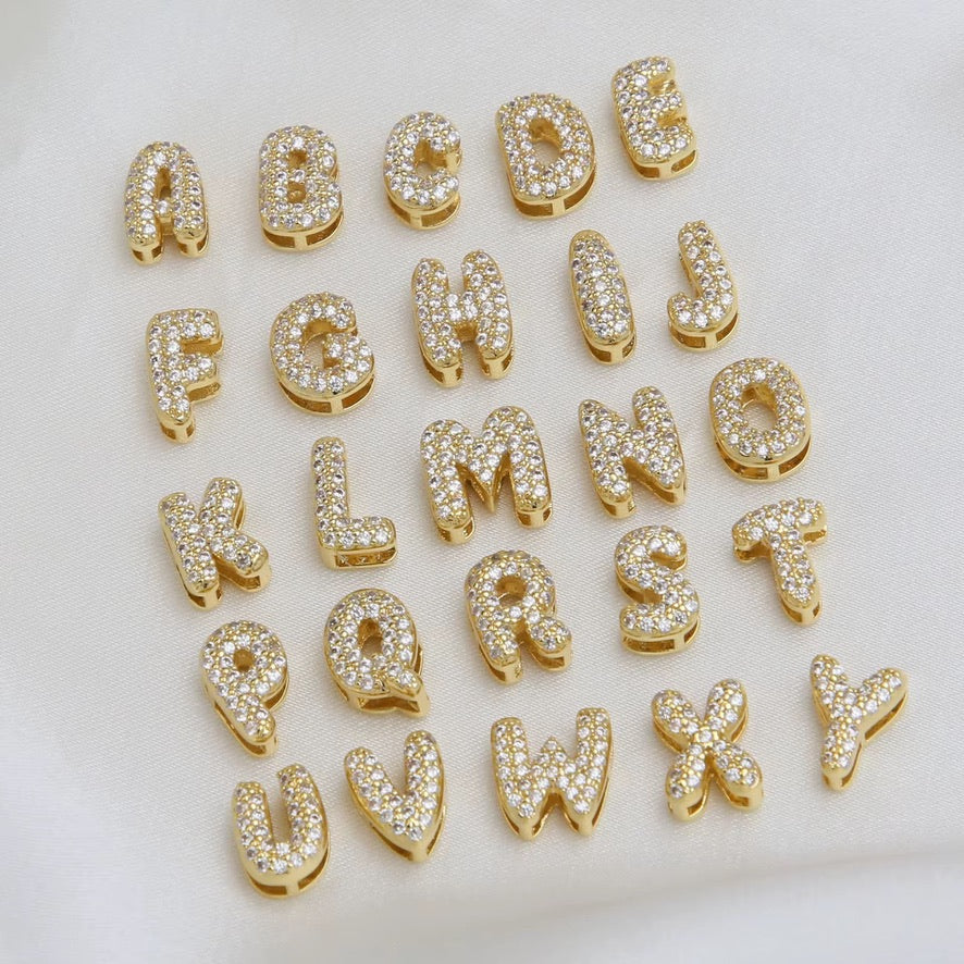Custom 3D Bubble Letter Necklace