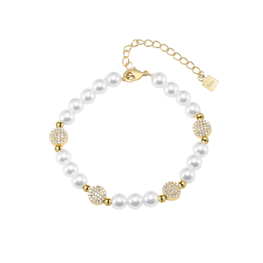 Smiley Luxe Pearl Bracelet