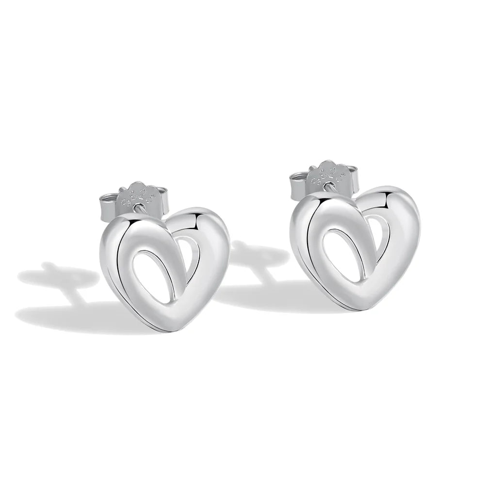 Simple Heart Shaped Earrings