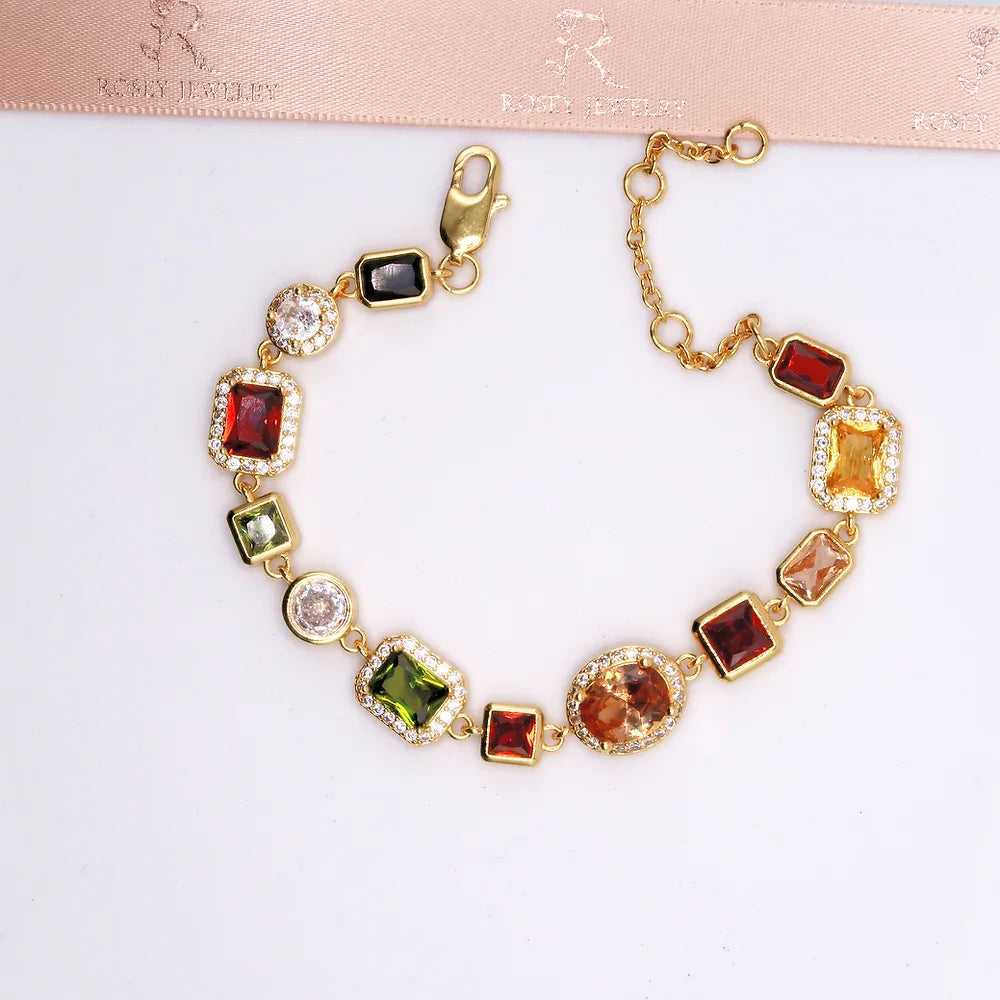 Multicolor Gemstone Bracelet