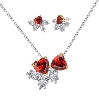 Red Twin Hearts Set