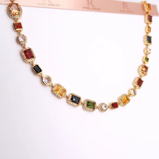 Multicolor Gemstone Necklace