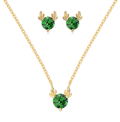 Green Reindeer Set