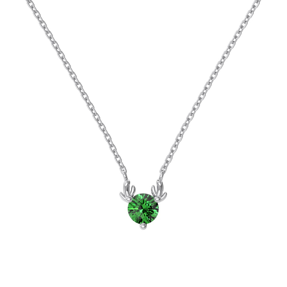 Green Reindeer Necklace