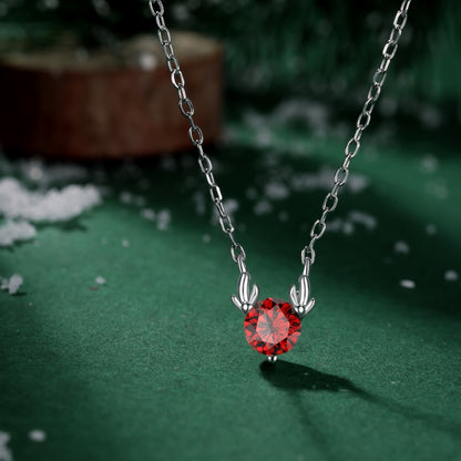 Red Reindeer Necklace