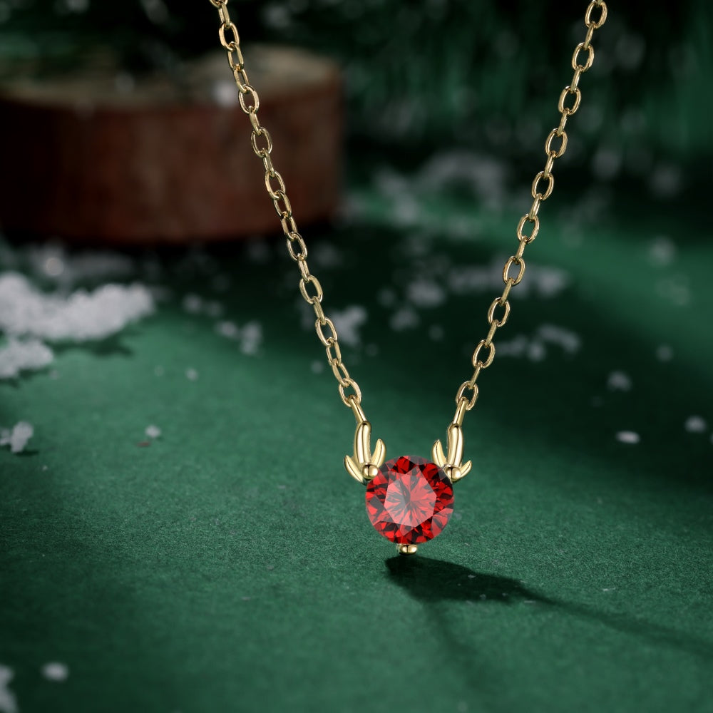 Red Reindeer Necklace